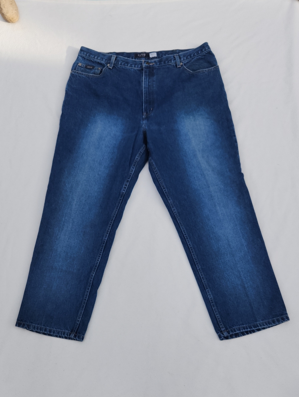 Izod Men’s Relaxed Fit Jeans 40x30 Medium Wash Denim